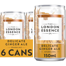 The London Essence Co., Ginger Ale, 150 ml Can (Pack of 6)
