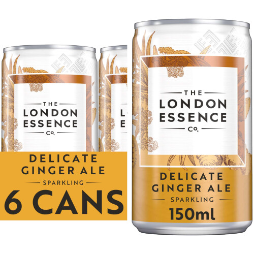 The London Essence Co., Ginger Ale, 150 ml Can (Pack of