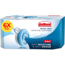 UNIBOND Aero 360 Moisture Absorber Neutral Refill Tabs UltraAbsorbent and