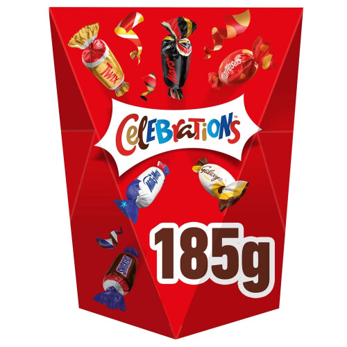 Celebrations Celebrations Chocolate Gift Box, 185g Chocolates Snack Box w/ Mini