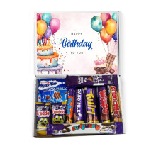 QLV Happy Birthday Chocolate Gift Box. Letterbox Friendly Hamper.