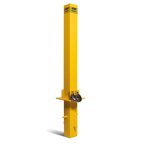 Maypole Heavy Duty Fold Down Security Post Concrete Set Type Driveways, Carports, Garages