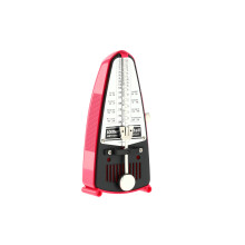 Wittner Metronome Taktell Piccolo Series 830 - Plastic casing - Without bell - Dark pink - Mechanically wound - No batteries required - Made in German