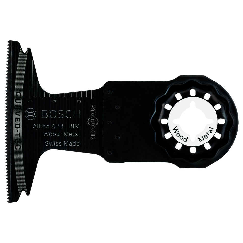 Bosch Professional 5X Plunge Cutting Saw Blade Aii 65 Apb (For Wood And Metal, 40 X 65 Mm, Accessory Multitool)