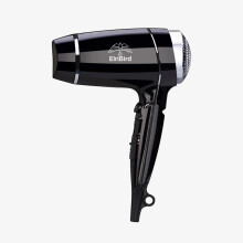 ElriBird Uscător de păr negru 1875W – perfect pentru călătorii și uz personal, design elegant