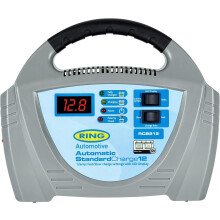 RING 12A Car Battery Charger for Vehicles Up to 3.0L: Compatible for Lead Acid & Gel Batteries