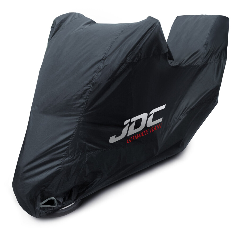Jdc Motorcycle 100% Waterproof Cover - Ultimate Rain (Heavy Duty, Soft Lining, Heat Resistant Panels, Taped Seams) - Xl Top Box Black 5060236066978