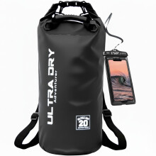 Premium Waterproof Bag, Sack with Phone Dry Bag and Long Adjustable Shoulder Strap Included, Perfect for Kayaking/Boating/Canoeing/Fishing/Rafting/Swi