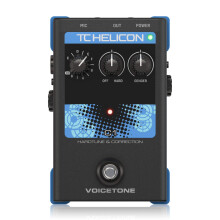 TC Helicon VOICETONE C1 Simple 1-Button Stompbox for Flexible Pitch Correction, Compatible with PC and Mac