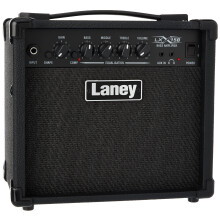 Laney LX15B Bass Amp - 3 EQ combo portable practise guitar amplifier perfect for beginners. Headphone out for silent practise and Aux in to jam along.