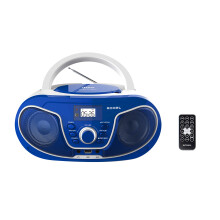 Roxel RCD-S70BT Portable Boombox CD Player with Remote Control, FM Radio, USB MP3 Playback, 3.5mm AUX Input, Headphone Jack, LED Display Wireless Musi