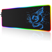 Foulrog RGB Gaming Mouse Pad, Large Extended Glowing Led Mousepad with 15 Lighting Modes and USB,Smooth Surface Waterproof Gamer Mouse Mat for Gaming,