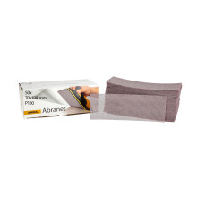 Mirka Abranet net sandpaper strips 70 x 198 mm Hook & loop/Grit P100 / 50 pcs/for sanding wood, walls, metal, aluminium, stainless steel, filler, varn