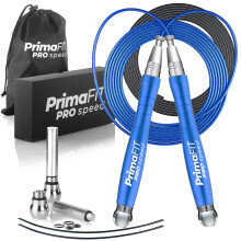 PrimaFIT Pro Speed Skipping Rope Adult Fitness for Men Women Weighted Jump Rope 3m Adjustable Self-Locking Aluminium Boxing Gym MMA Crossfit Workout F