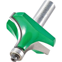 Trend CraftPro Bearing Guided Round Over Router Cutter, 1/2 Inch Shank, 19mm Radius, 25mm Cut Length, Tungsten Carbide Tipped, C079AX1/2TC