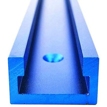T Track 1000 mm, Mitre Bench T Track T Slot Rail Woodworking Router Table Aluminum Alloy Jig Fixture Slot with Double Cut Design for Table Saw, Router