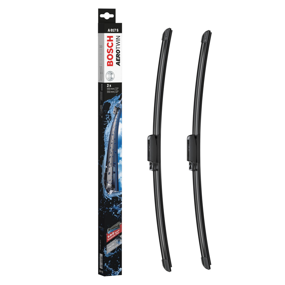 Bosch Wiper Blade Aerotwin A017s, Length: 555Mm/555Mm Set Of Front Wiper Blades 3351642665124