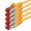 1aTTack.de 5x 7.5m - Cat 6 network cable patch cable Cat6 RJ45 SFTP - yellow 1