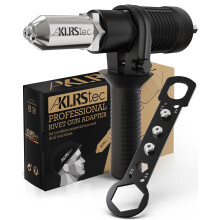 KLRStec Professional Rivet Gun Adapter - Pop Riveter Attachment for Cordless Screwdrivers and Drills - Easy Processing for Pop Rivets