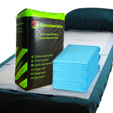 Speedwellstar Extra Large Disposable Incontinence Bed Pads 150x80cm 2300ml – 120 Pack Bulk Buy Super Absorbent Mattress Protectors 6 Sticky Pads