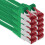 1aTTack.de - 10x 7.5m CAT6 patch cable S/FTP PIMF shielding CAT.6 RJ45 network cable Ethernet cable DSL LAN router switch modem patch panel - green - 1