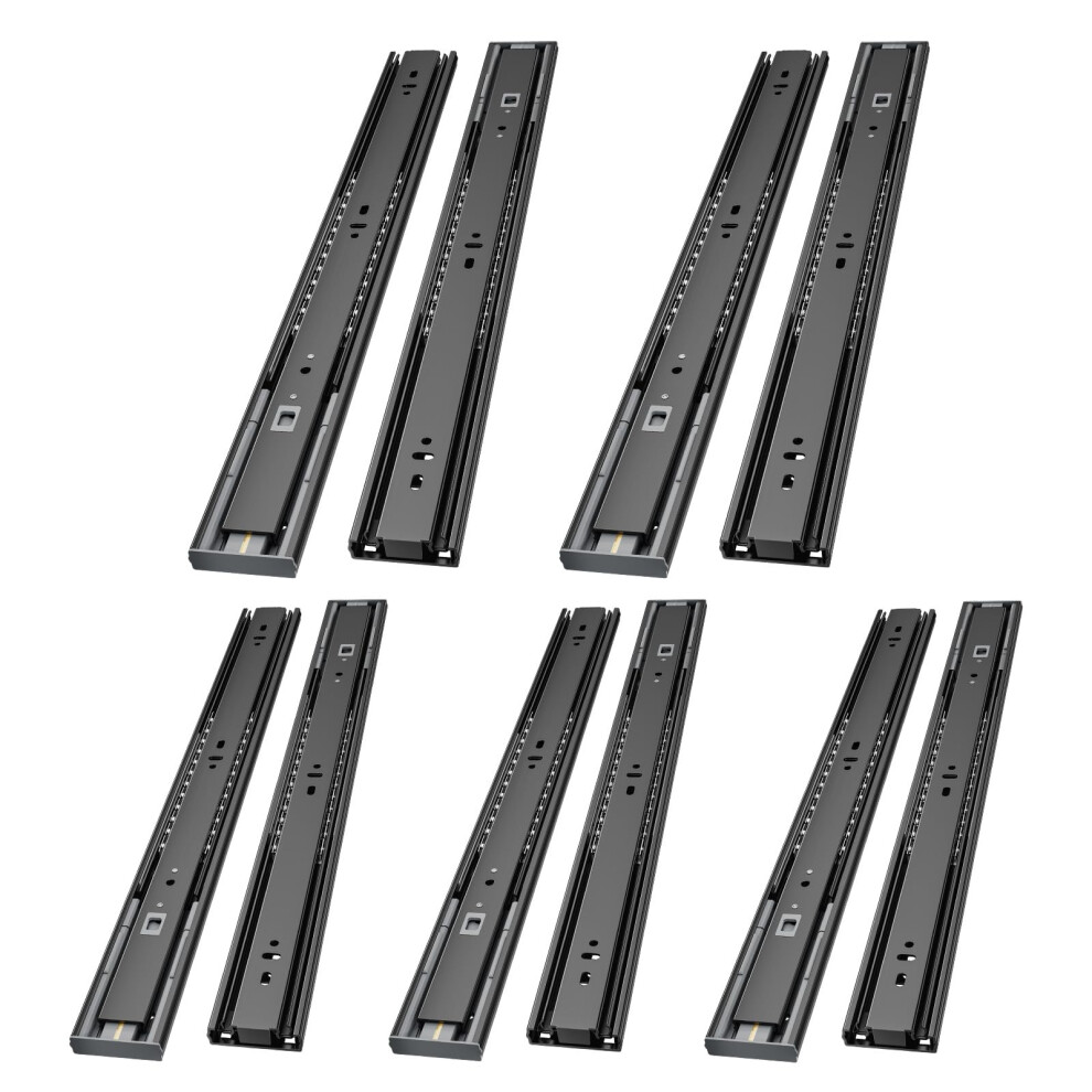 Aolisheng 5 Pairs Soft Close Drawer Runners Drawer Slides 300Mm Heavy Duty 45Kg Load Capacity Draw Sliders Full Extension Ball Bearing Kitchen Cabinet 7680668281725