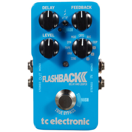 TC Electronic Flashback 2 Delay Pedal with MASH Technology, Crystal Delay, and TonePrint Effects