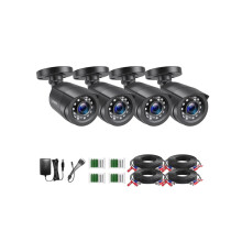 ZOSI 4 Pack 2MP 1080p HD-TVI Home Security Camera Outdoor Indoor 1920TVL, 24PCS LEDs, 80ft Night Vision, 90View Angle, Weatherproof Outside Surveilla