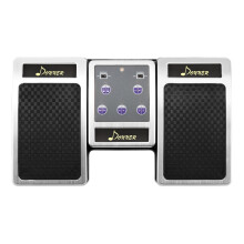 Donner Bluetooth Page Turner Pedal, Wireless Page Turner Pedal Rechargeable Sheet Music Reading Controller for Tablets, Silver