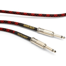 Ernie Ball Instrument Cable, Red/Black, 18 ft