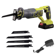 Cordless Reciprocating Saw, DEWINNER Electric Saw Variable Speed 20V, 2.0AH, Tool Free Blade Change,LED Light, Wood Metal Cutting, Tree Pruning, 1 Bat