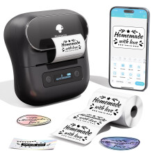 Phomemo Label Maker - M220 Label Printer,Thermal Bluetooth Label Maker Machine,Sticker Label Machine for Home,Office,School,Small Business - Compatibl