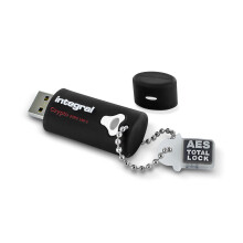 Integral 16GB Crypto-140-2 256-Bit Hardware Encrypted 3.0 USB Secure Flash Memory Drive - Certified to FIPS 140-2 Level 3, Protection & Rugged Triple-