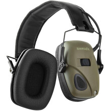 awesafe GF01 Electronic Shooting Earmuffs Ear Defenders Noise Reduction Sound Amplification Electronic Safety Ear Muffs, NRR 24, Ideal for Shooting an