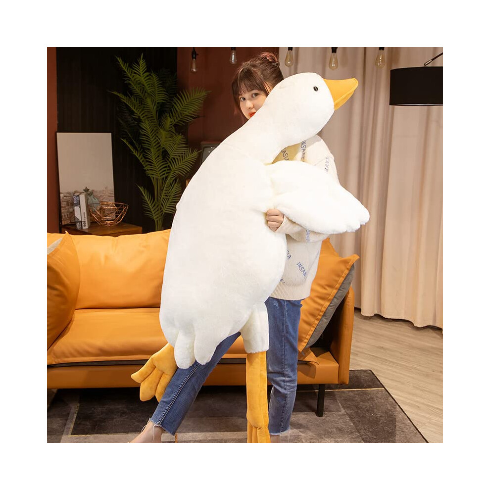 Photos - Other Toys 50-160CM Huge Goose Plush Toys Big Duck Doll Soft Stuffed Animal Sleeping Pillow Cushion for Kids and Girls (90CM)