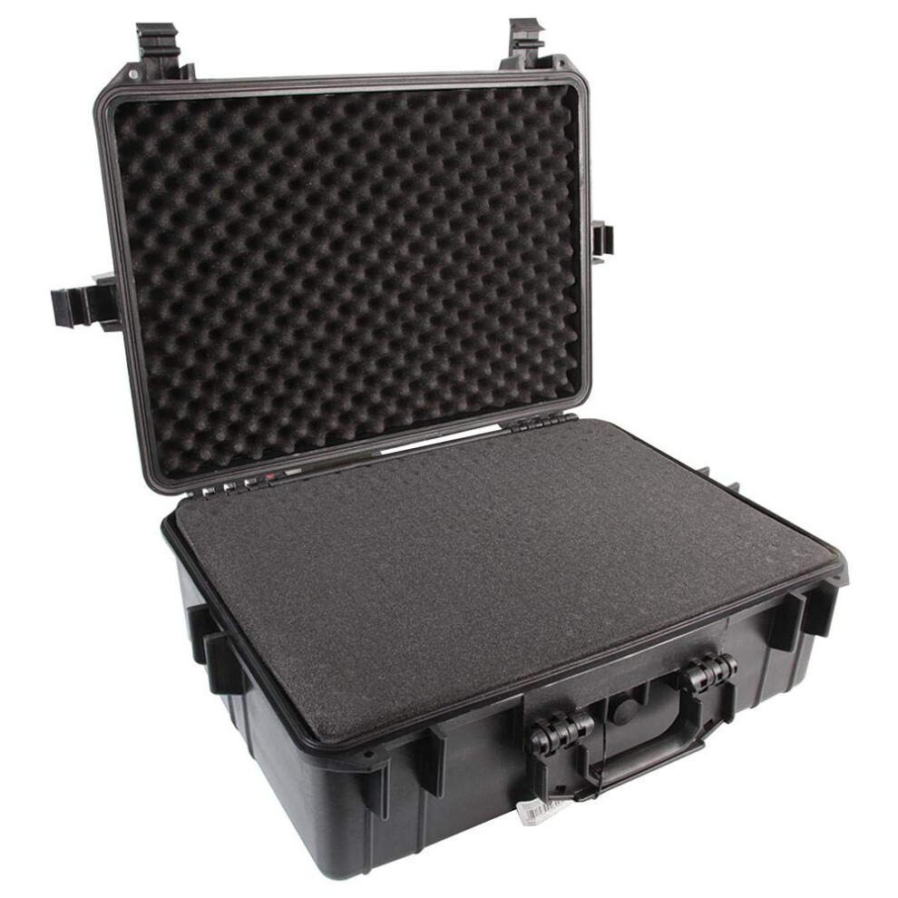 Duratool D03134 Black Water Resistant Case With Foam Insert - 425Mm X 569Mm X 215Mm Professional Protection For Your Equipment 5051259028005