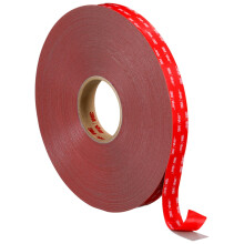 3M VHB 4991F Double Sided Adhesive Tape - Provides adhesion to aluminium, stainless steel, galvanised steel, polycarbonate, ABS - 19mm x 5.5m, Thickne