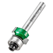Trend CraftPro Guided Rounded Over Router Cutter, 1/4 Inch Shank, 2mm Radius, 9.5mm Cut Length, Includes Multiple Bearings, Tungsten Carbide Tipped, C