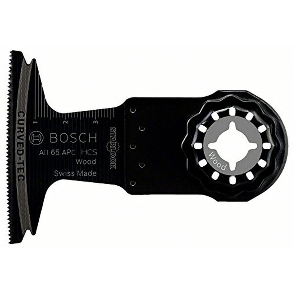 Bosch Professional 5X Hcs Plunge Cutting Saw Blade Aii 65 Apc Wood (For Softwood, 40 X 65 Mm, Accessory Multitool)