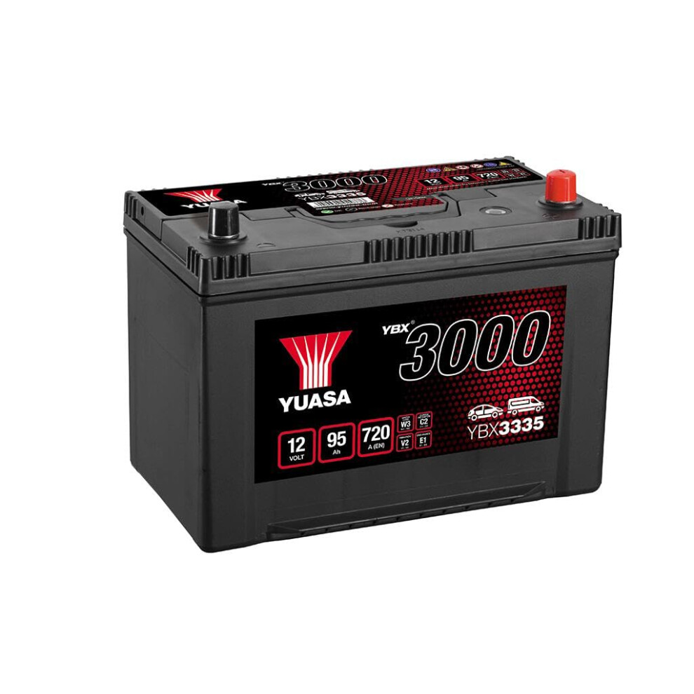 Yuasa Ybx3335 12V 95Ah 720Cca Sealed Maintenance Free High Performance Car Battery 5050694029776