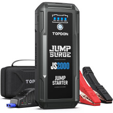 TOPDON Jump Starter Power Pack JS2000Pro, 2500A/16000mAh Battery Booster Jump Starter for Up to 8L Gas/6L Diesel Engines, Portable Jump Start Power Ba