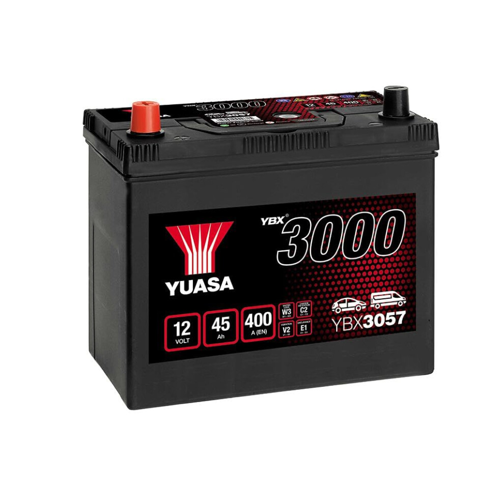 Yuasa Ybx3057 12V 45Ah 400Cca Sealed Maintenance Free High Performance Car Battery 5050694029615