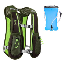 UTOBEST Running Vest, Running Backpacks 5L for Men & Women, Lightweight Adjustable Hydration Pack for Marathon, Running, Hiking (Green, with 1.5L Blad