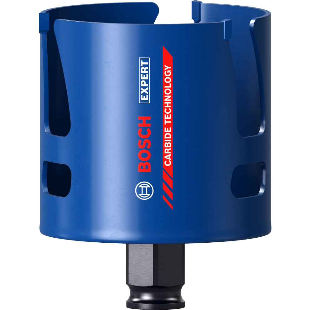 Bosch 1X Expert Construction Material Hole Saw (For Softwood, Chipboard, Ã 73 Mm, Professional Accessory Rotary Drill/Drivers) 4059952536187