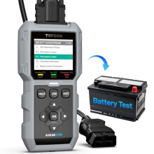 TOPDON AL500B OBD2 Code Reader, OBD2 Scanner with Full OBD2 Functions and Battery Tester with 12V Battery Tests, 12V 24V Cranking and Charging Tests,