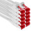 1aTTack.de - 10x 10m CAT6 patch cable S/FTP PIMF shielding CAT.6 RJ45 network cable Ethernet cable DSL LAN router switch modem patch panel - white - 1 1