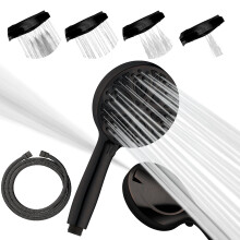 SparkPod Shower Head and Hose Set - High Pressure Showerhead with 10 Spray Settings - Luxury 5" Handheld High Power Shower Heads with High Pressure Je