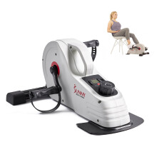 Sunny Health & Fitness Magnetic Under Desk Pedal Exerciser, Dual Function Mini Exercise Cycle Bike With Low Profile Design