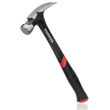 STARWORK True Mechanic 20 oz Rip Claw Hammer with Magnetic Nail Holder, Framing Hammer, Nailing Hammer, Heavy Duty One-piece Forged Hammer