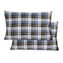 REDCAMP 2 Pack Small Flannel Camping Pillow with Removable Cover 50x30cm, Lightweight Compact Portable Micro Washable Travel Pillow for Outdoor Hiking